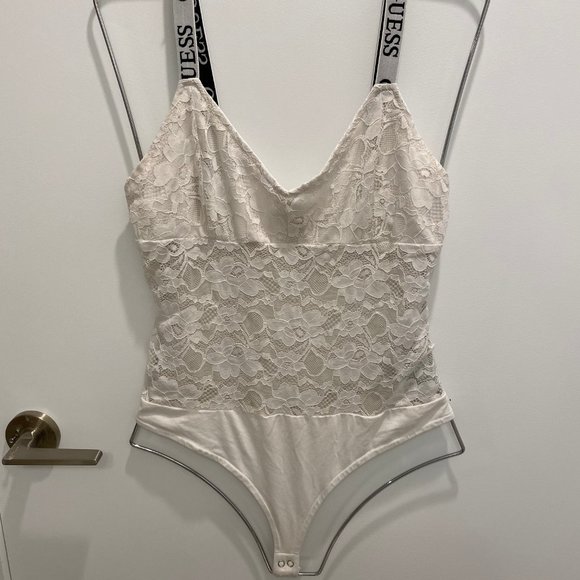 Guess White Lace Bodysuit - Picture 6 of 6